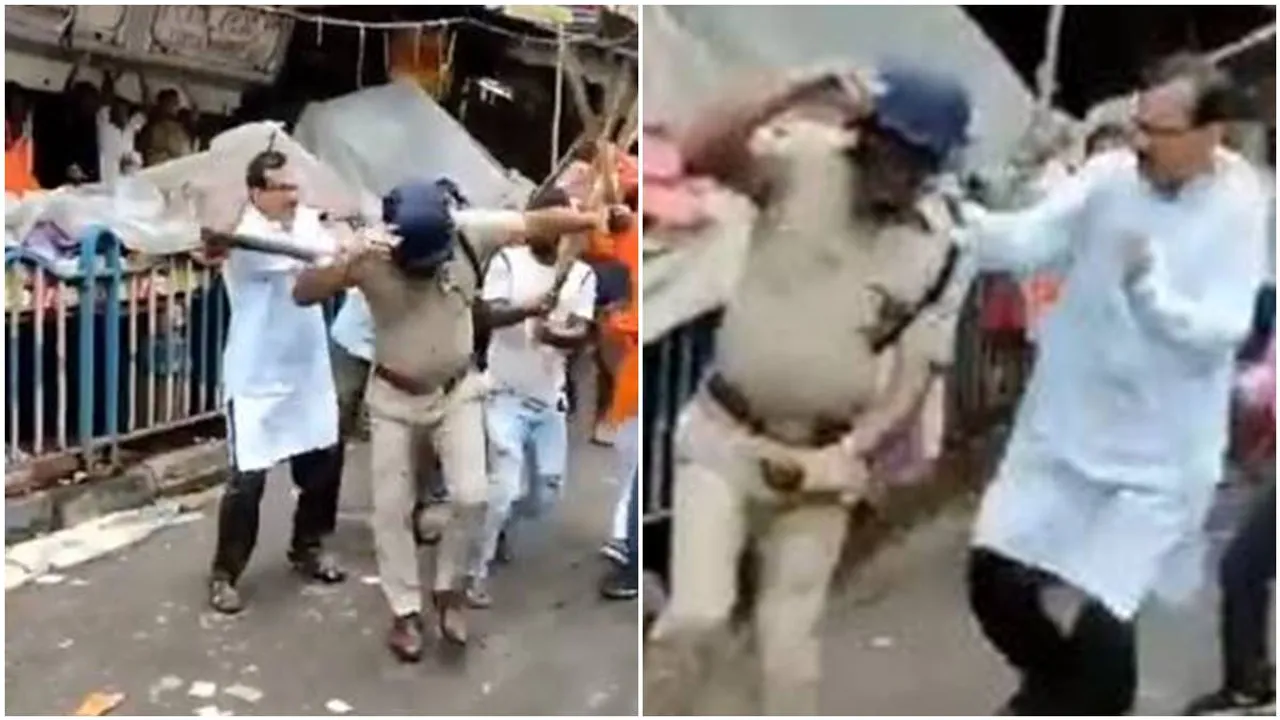Nabanna Abhijan, BJP,BJP,Police,Nabanna Abhijan,Second Hooghly Bridge,Howrah, বিজেপি, নবান্ন অভিযান, বিজেপির নবান্ন অভিযান, হাওড়া ব্রিজ, দ্বিতীয় হুগলি সেতু, দিলীপ ঘোষ, সুকান্ত মজুমদার, শুভেন্দু অধিকারী, বিজেপি