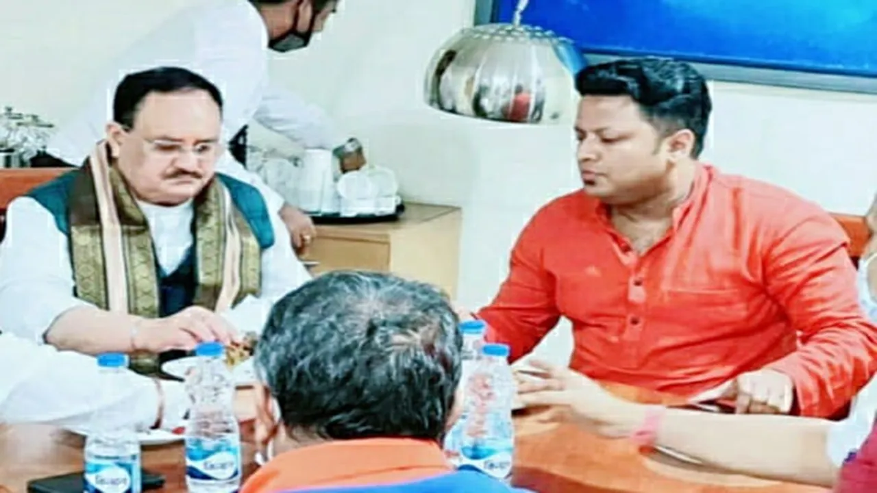 what did anupam hazra-s claim about bengal bjp-s training camp in vedic village?