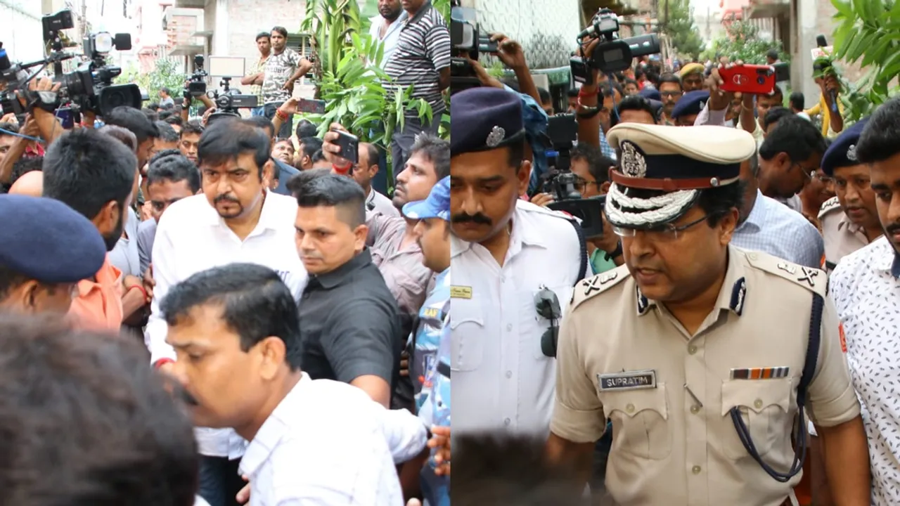 baguiat mla sujit bose bidhannagar commissioner supratim sarkar visited houses of two students who murdered