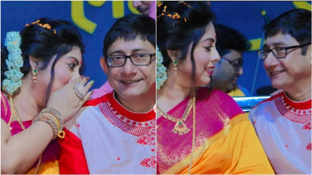 kanchan shreemoyee in puja inaugaration reaction fans