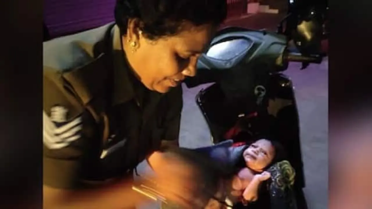 police, new born baby