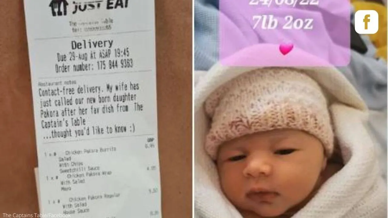 child named after pakora, pakora child's name, UK parents, child's name, indian express