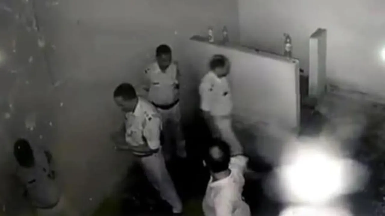Nawada SP, Bihar cops inside lockup, CCTV footage, behind bars