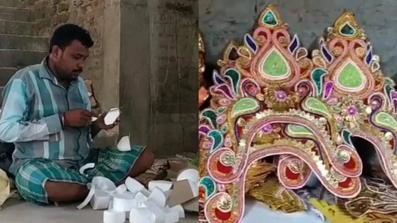 durgapuja daker saj industry faces trouble due to price hike of raw materials