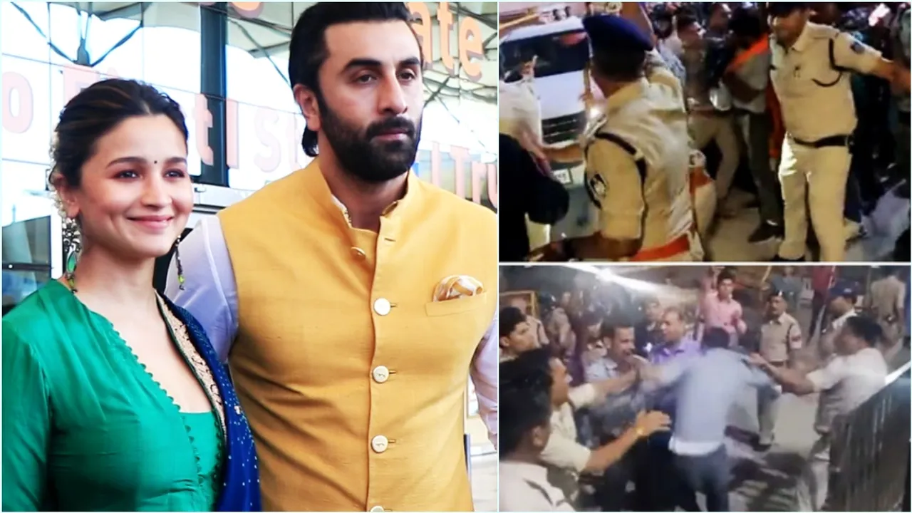 alia bhatt, ranbir kapoor, Ranbir alia mahakal darshan, ranbir kapoor alia bhatt, brahmastra, ayan mukerji, brahmastra ujjain, mahakaleshwar temple, রণবীর আলিয়া, রণবীর কাপুর, আলিয়া ভাট, ব্রহ্মাস্ত্র, অয়ন মুখোপাধ্যায়, মহাকালেশ্বর মন্দির, Indian express entertainment news, bengali news today