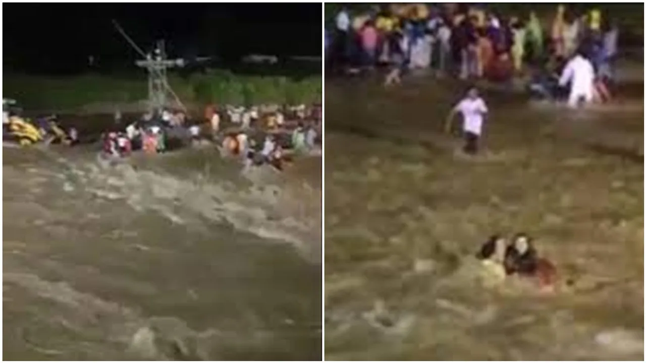 eight drown in flash floods during idol immersion in Jalpaiguri