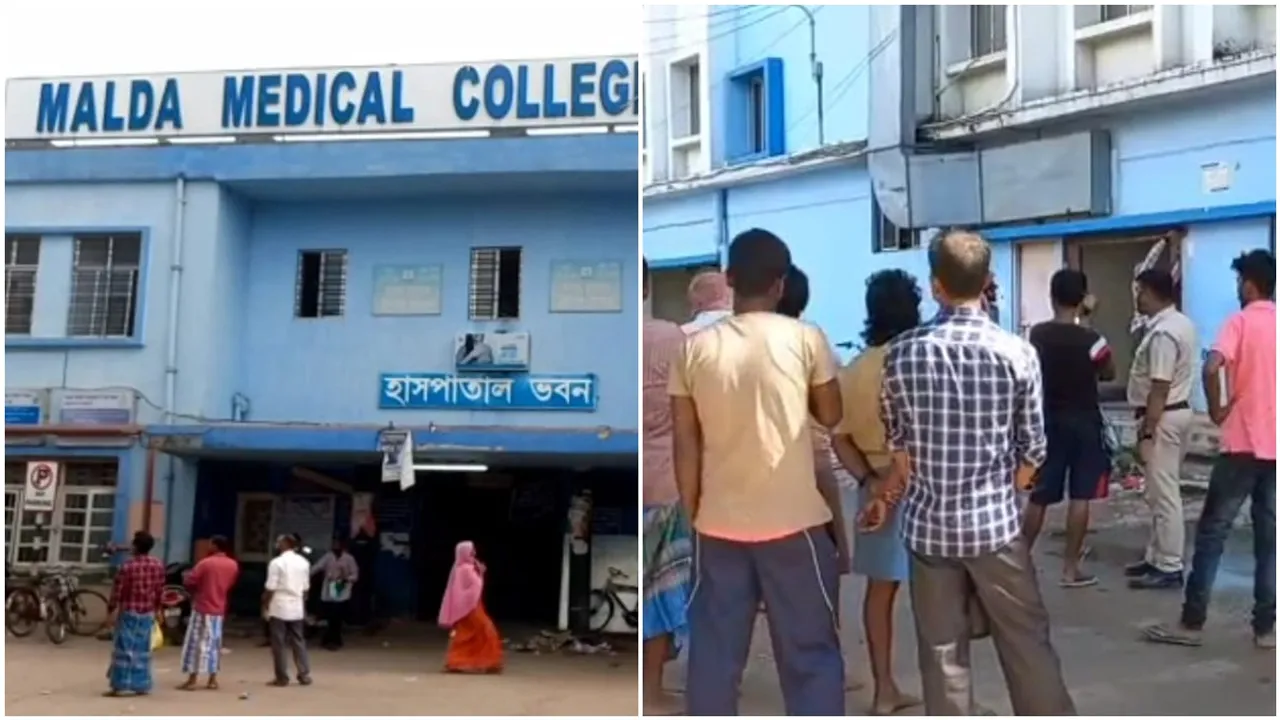 woman getting suicide at maldaha's kaliachak