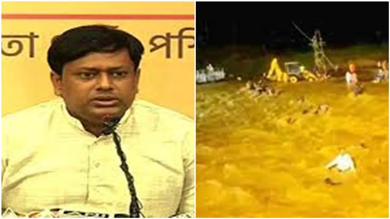 bjp Sukant Majumdar claims disaster is due to the artificial dam in Mal river