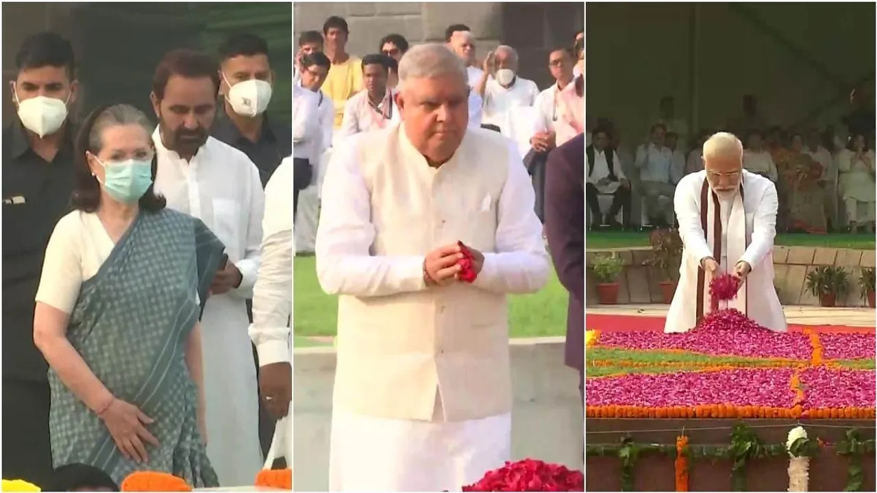"Gandhi Jayanti, Mohandas Karamchand Gandhi, Mahatma Gandhi, birth anniversary, PM Modi, Sonia Gandhi, draupadi murmu, president of India, amrit mahotsav, Azadi Ka Amrit Mahotsav, mahatma gandhi birth anniversary,