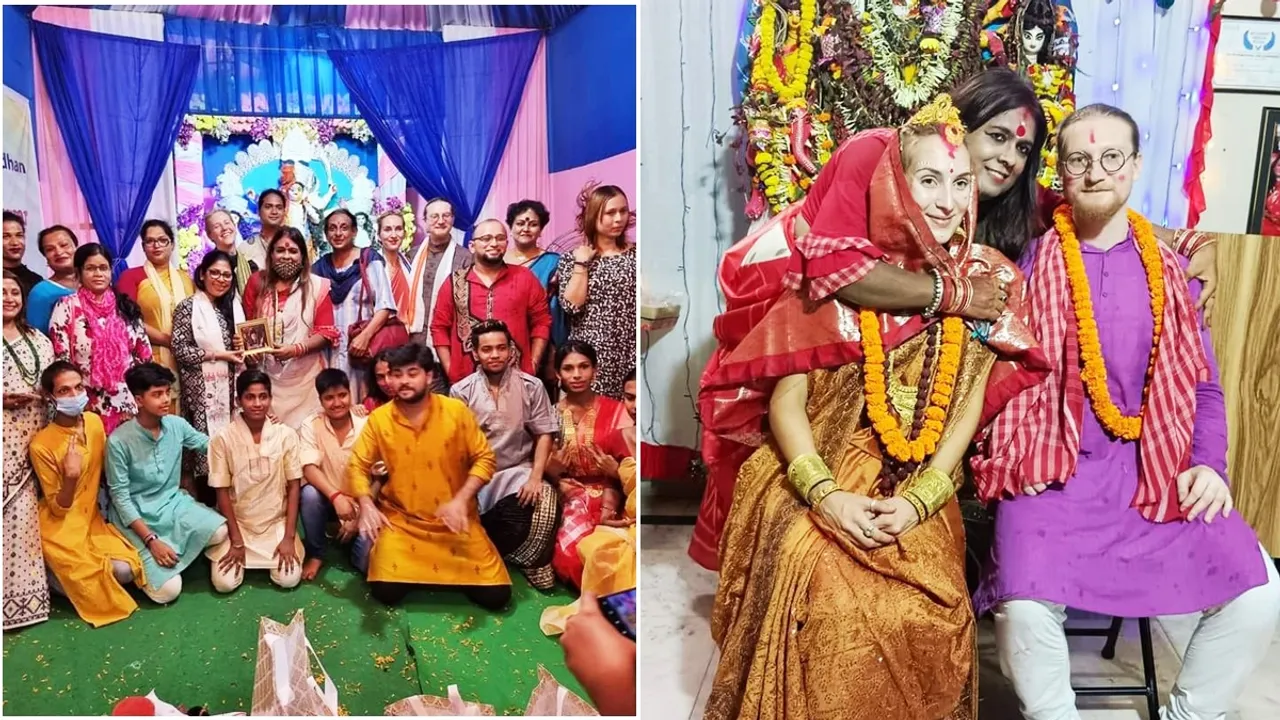 Kolkata news, Kolkata latest news, Kolkata news live, Kolkata news today, Today news Kolkata,sudeshna roy,rowan ainsworth,navratri,durga,covid, রঞ্জিতা সিনহা, রুপান্তরকামীদের পুজো, কলকাতা দুর্গাপুজো, দুর্গাপুজো২০২২