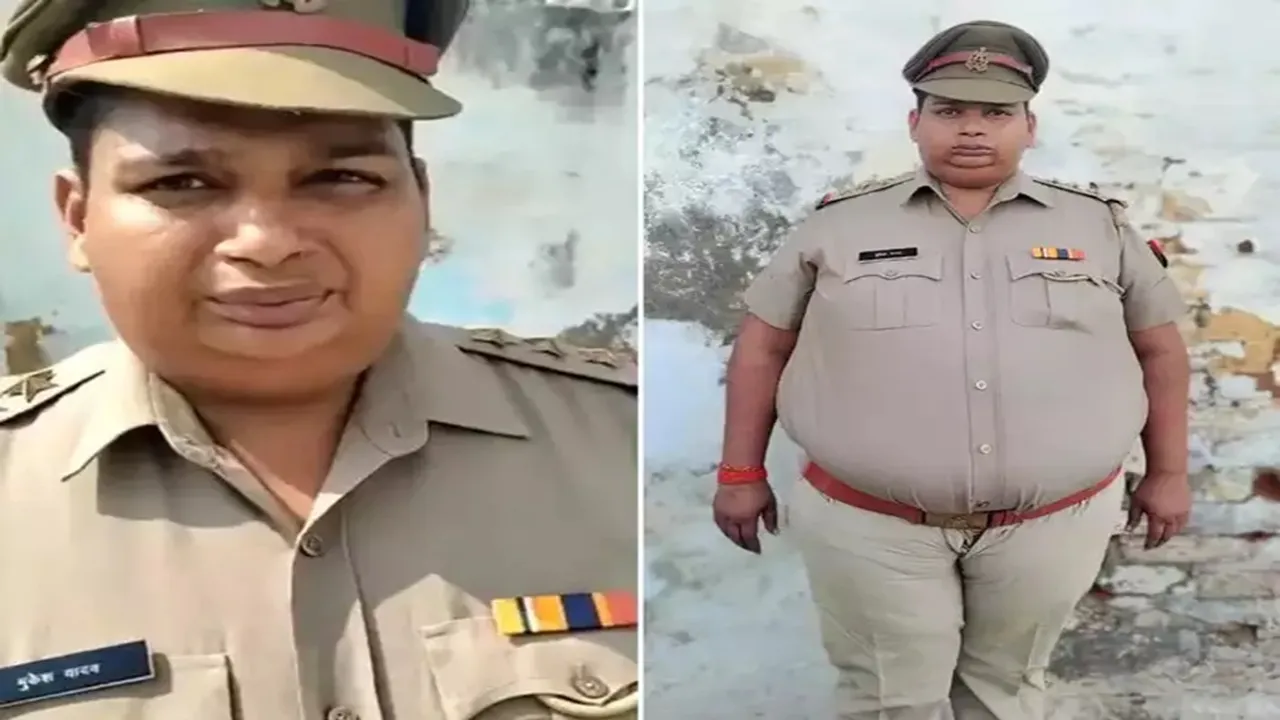 Viral Video, Uttar Pradesh, UP news, Fake inspector, fake id, Tundla, Station House Officer Rajesh Kumar Pandey, Fake Police ID Card, Zaraulikalan Mod, Inspector Rajesh Kumar Pandey, Raja Ka Tal Chowki Incharge Gaurav Sharma, Mukesh Yadav resident of Karkar Model-3 Sahibwad Ghaziabad, Hindi Samachar