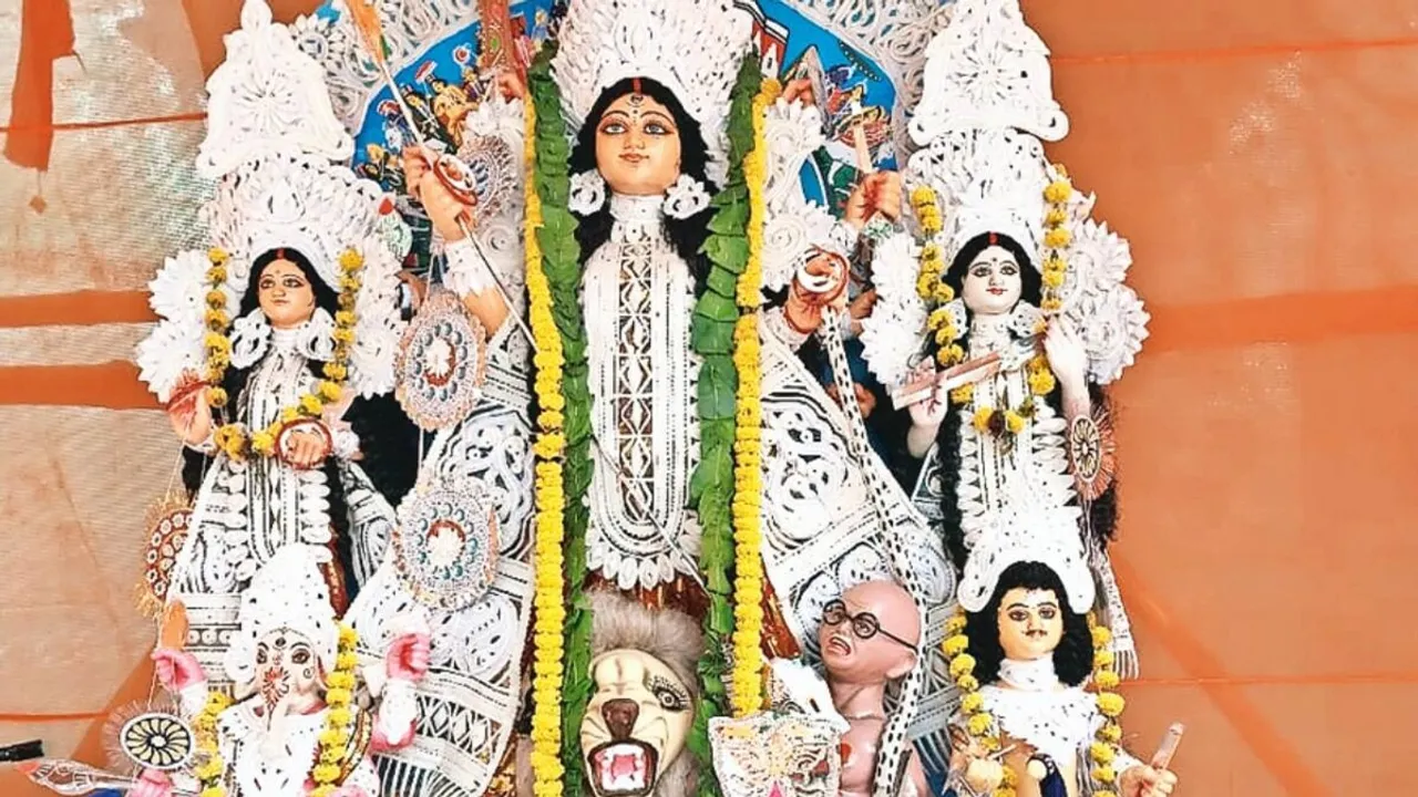 mahatma gandhi asur durga puja hindu mahasabha