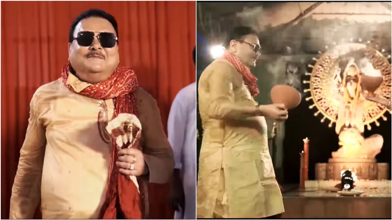 Madan Mitra, Madan Mitra Puja Music Video, Madan Mitra song, Durga Puja 2022, মদন মিত্র, মদন মিত্রের পুজোর গান, দুর্গাপুজো ২০২২, তারকাদের পুজো, Indian Express Entertainment News