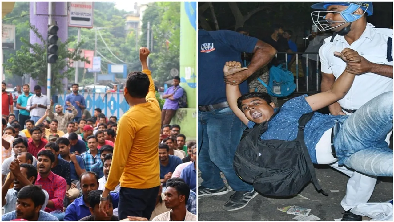 4 days long tet protest at karunamoyee lifted by police just 15 minutes