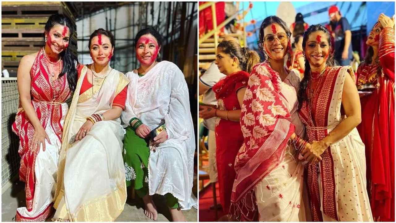 sindur khela rani kajal durga puja