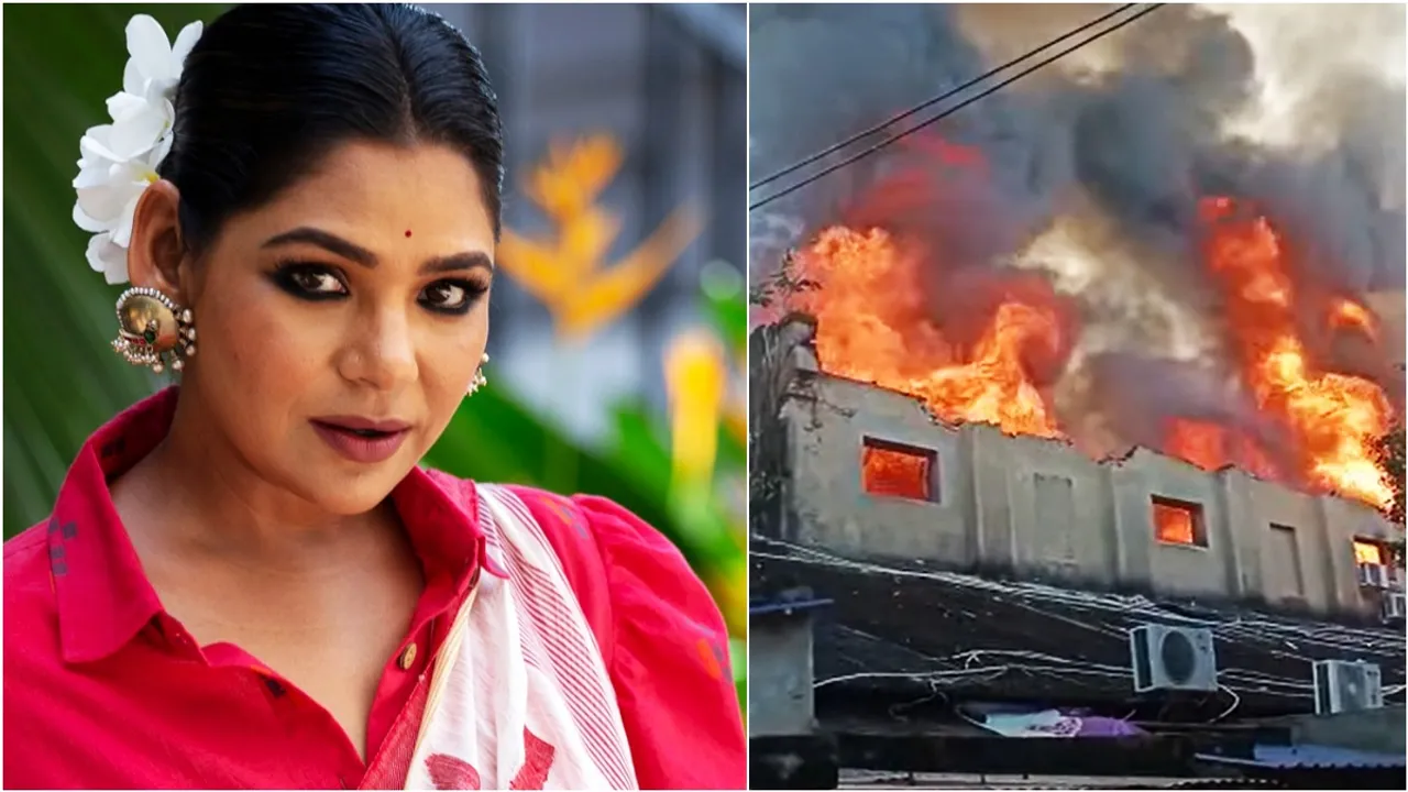 Eskay movies, Eskay movies fire incident, Sudipta Chakraborty, সুদীপ্তা চক্রবর্তী, এসকে মুভিজ প্রযোজনা সংস্থা, এসকে মুভিজে আগুন, টলিউড, টলিউডের খবর, বাংলা বিনোদন খবর, Tollywood news, Indian Express News