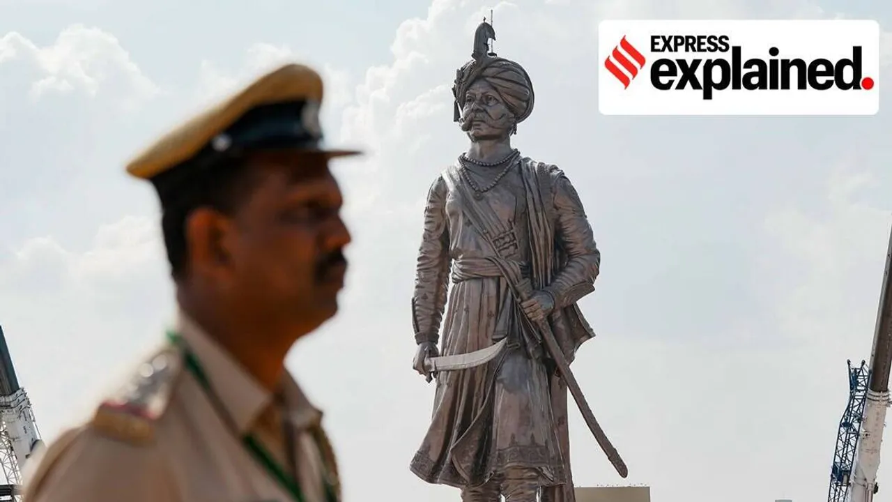 Kempegowda statue, Modi in Bengaluru, Modi in Bangalore, Modi Bangalore visit, Who was Kempegowda, Kempegowda history, Indian Express
