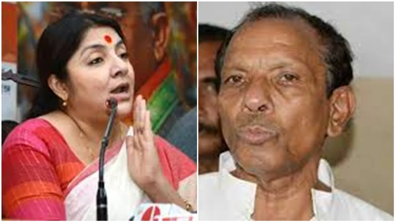 bjp mp locket chatterjee filef fir against wb minister akhil giri
