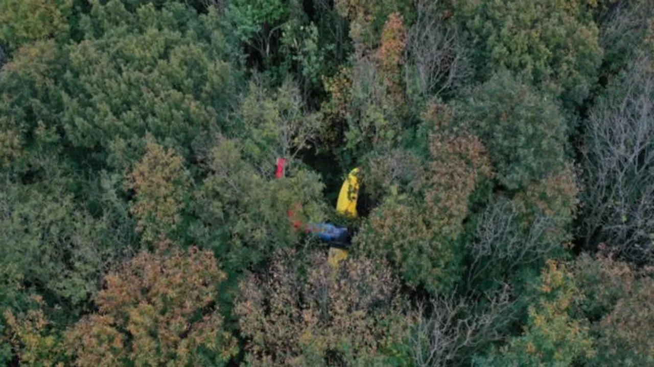 Rochester Airport plane crash, Plane crash destroys aircraft, Pilot and passenger stuck in a tree after plane crash, Place crash in Chatham, UK news