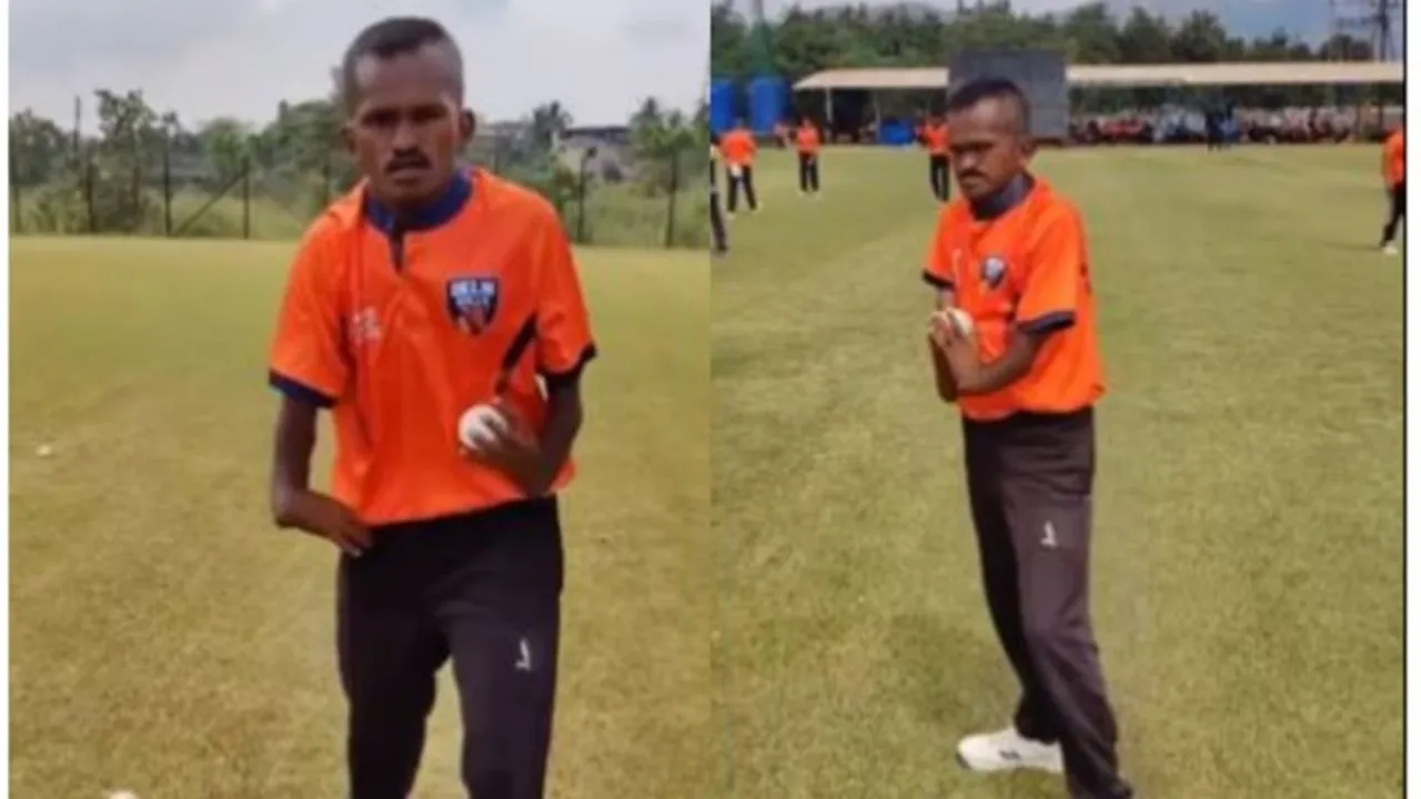 Handicapped Man Playing Cricket, Handicapped Man Playing Cricket video, Handicapped Man Playing Cricket viral video, Handicapped Man Playing Cricket twitter, Handicapped Man Playing Cricket trending video, viral video, social media viral news