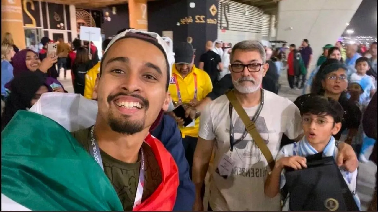 aamir khan, aamir khan fifa world cup, aamir khan kiran rao fifa, aamir khan azad rao fifa world cup, aamir khan football world cup, আমির খান, ফিফা বিশ্বকাপ, কিরণ রাও, আমির কিরণ, কাতার বিশ্বকাপ