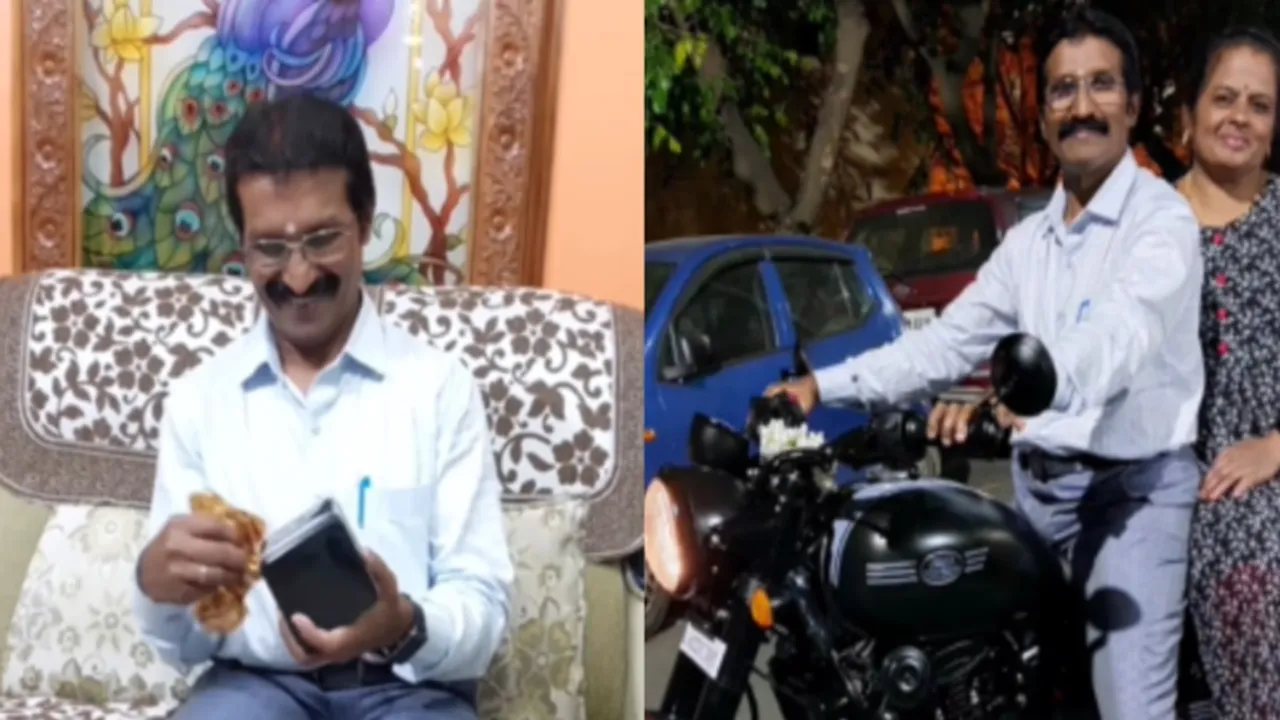viral video, trending video, trending, viral, father son video, father dream gift, bike, bike gift, son surprises father, son gifts father, Father and son, Gift giving, Surprise, Emotional reaction, Heartwarming Viral video, Family bonding, Dream gift, Father's birthday, Bike
