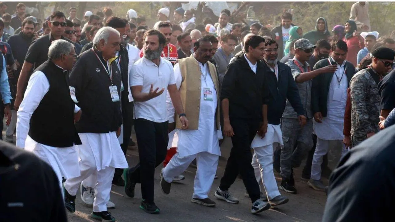 rahul gandhi, congress yatra, bhupinder hooda, rahul gandhi haryana bharat jodo yatra, nuh bharat jodo yatra, rahul gandhi bharat jodo yatra, Indian express