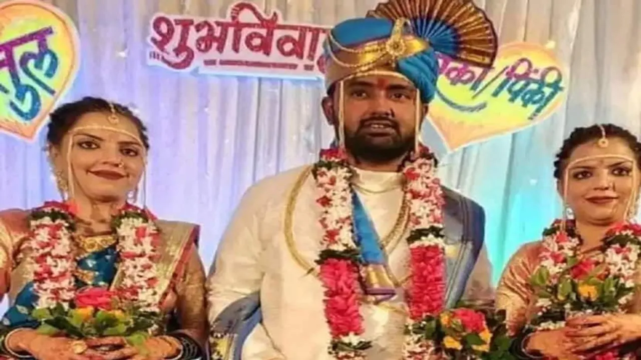 Akluj Taluka,Akluj Taluka Malshiras,Kandivali,Malshiras,Mumbai news,National News,Twin sisters marry same man,Twins marry same man in Maharashtra,viral news,viral video