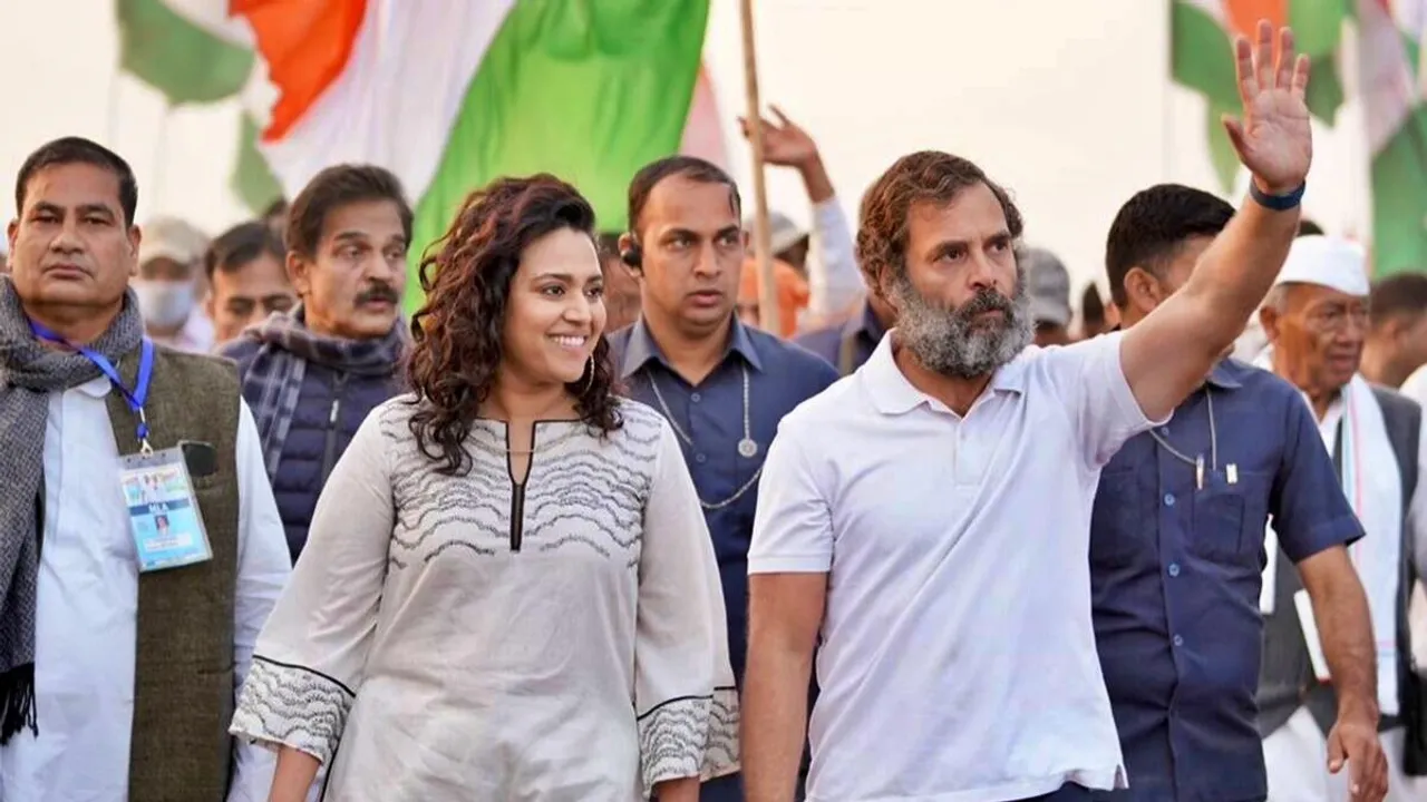 Swara Bhasker, Rahul Gandhi, Bharat Jodo Yatra, Congress, রাহুল গান্ধী, স্বরা ভাস্কর, ভারত জোড়ো পদযাত্রা, বলিউডের খবর