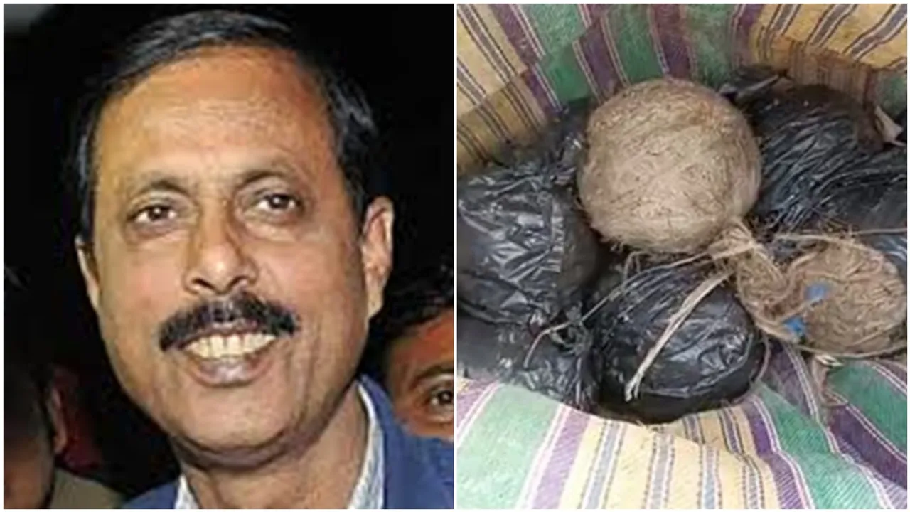 bombs and firearms recovered from bhangar