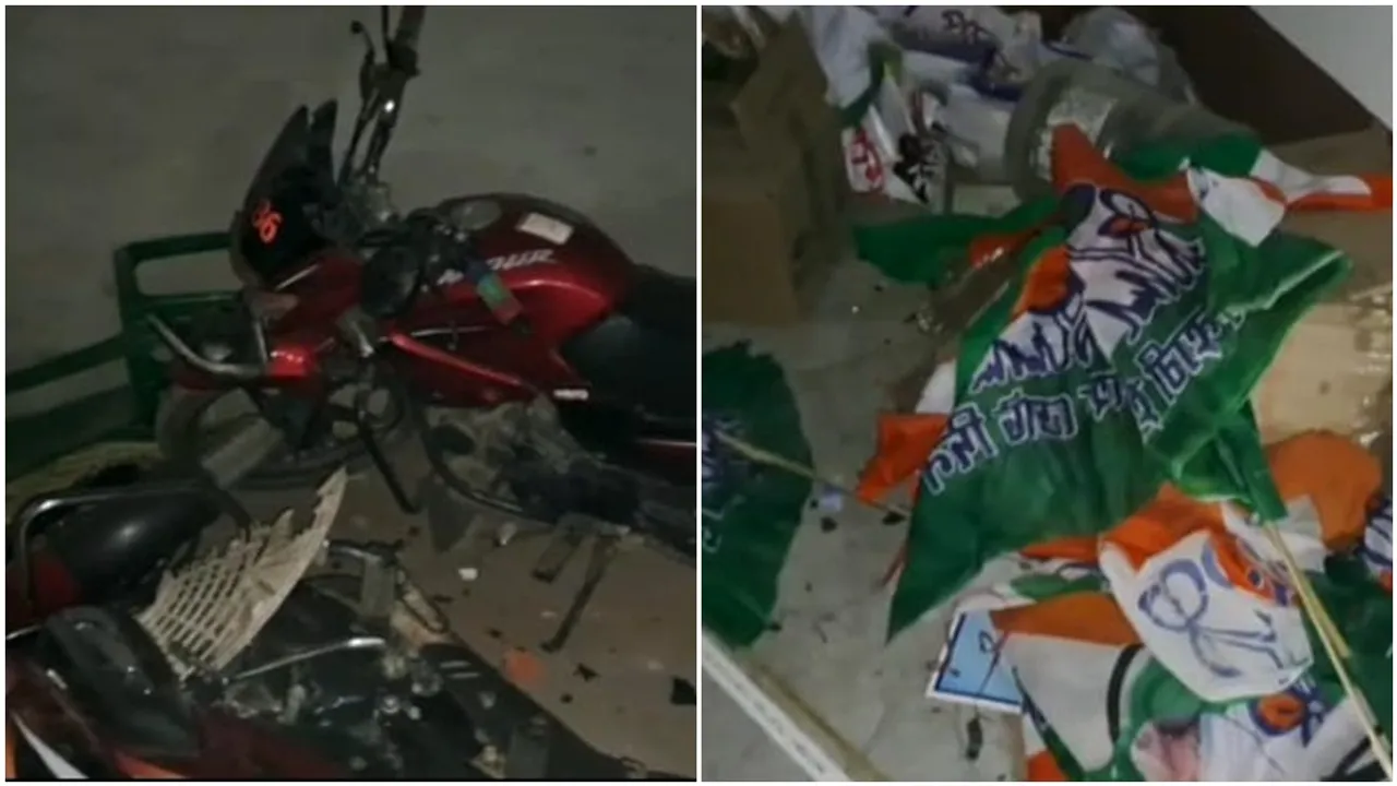 tmc party office vandalized in Malda