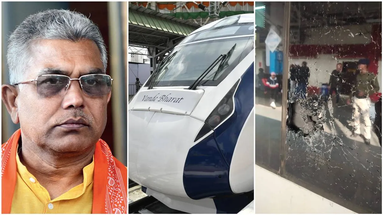 Stone Pelting in Vande Bharat Express, Dilip Ghosh takes a jibe on Mamata Banerjee