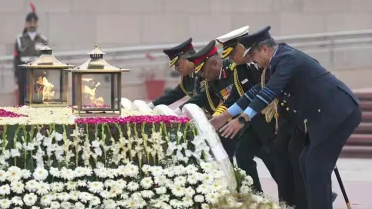 armed forces veterans day, army chief general manoj pande, gen manoj pande speech, indian army, indian armed forces, chief of defence staff, manekshaw centre, army news, indian air force, news, latest news, news today, indian express"