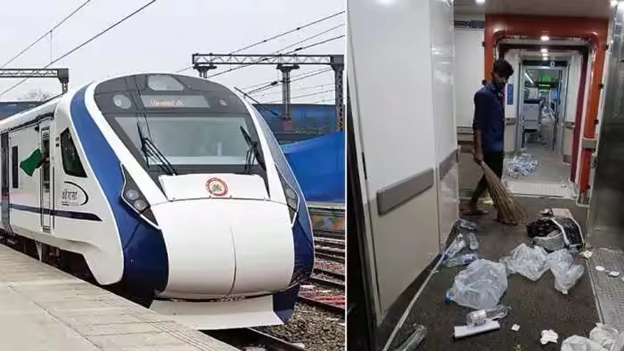 Vande Bharat, Viral Picture, Viral Story, Vande Bharat Express, Vande Bharat Express garbage, Vande Bharat train garbage,vande bharat, Viral picture, viral story, Vande Bharat Express