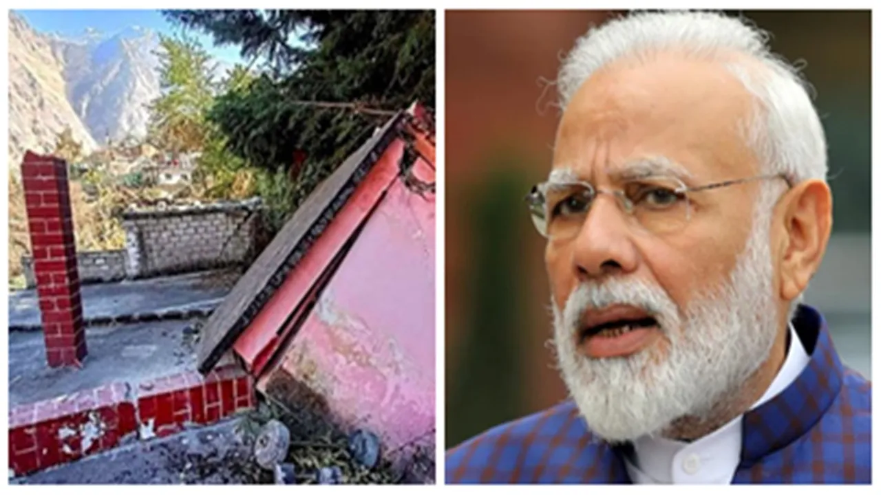 joshimath, joshimath sinking, pm modi joshimath, pushkar singh dhami, joshimath land subsidence, joshimath uttarakhand, uttarakhand townn sinking, joshimath news, uttarakhand news, news, latest news, news today, indian express