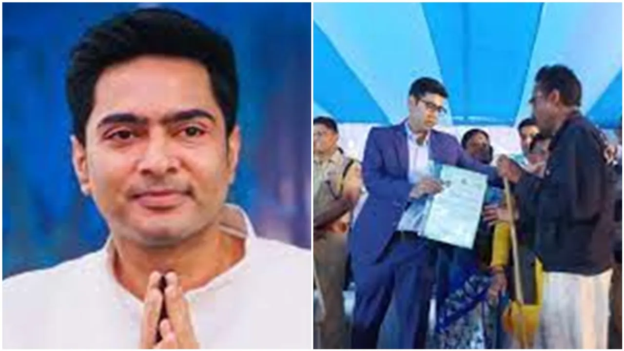 Villagers of west midnapur gets patta after abhisek banerjee visits area