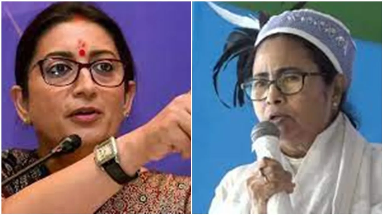 smriti irani slams mamata banerjee leaded wb govt