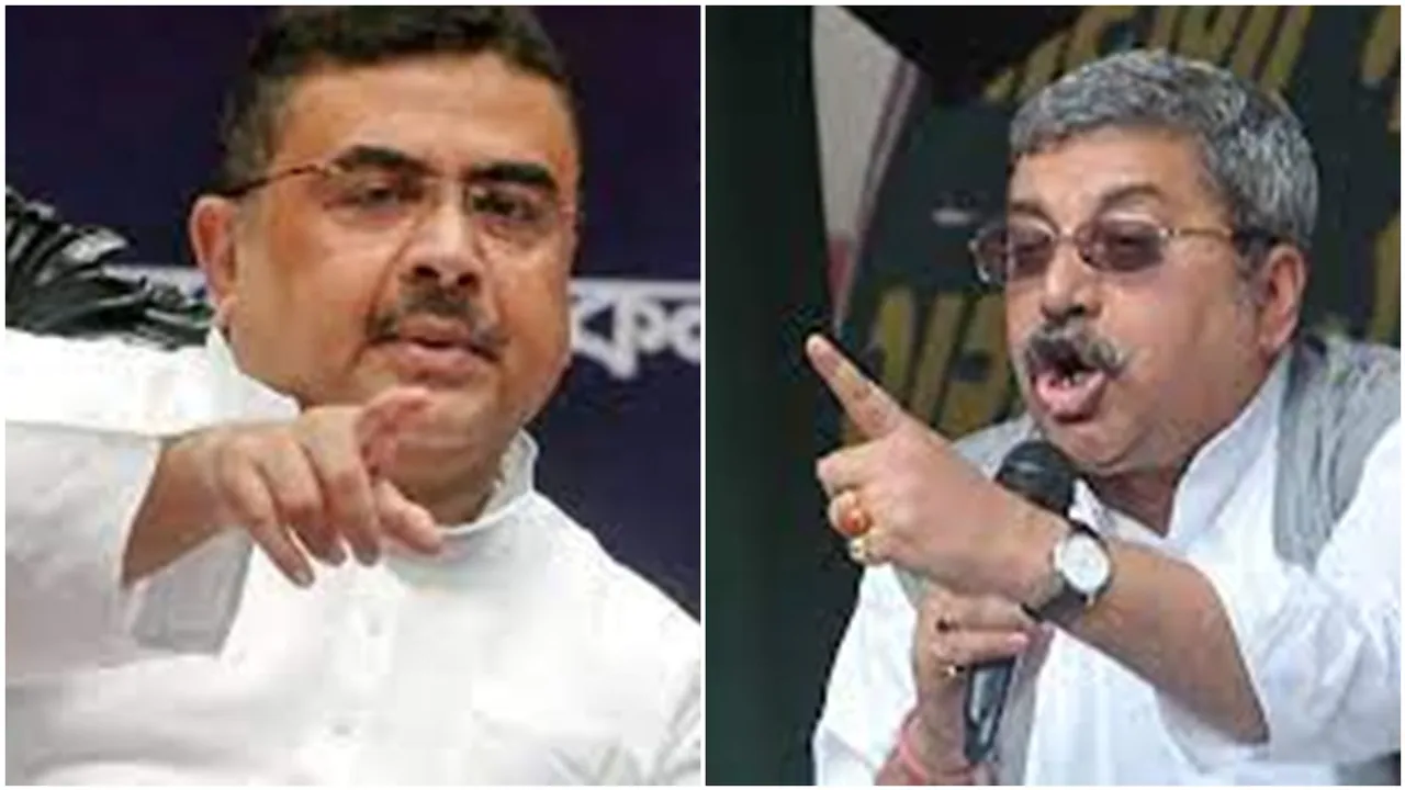 suvendu adhikari meet with kalyan banrjeee at kolkata airport