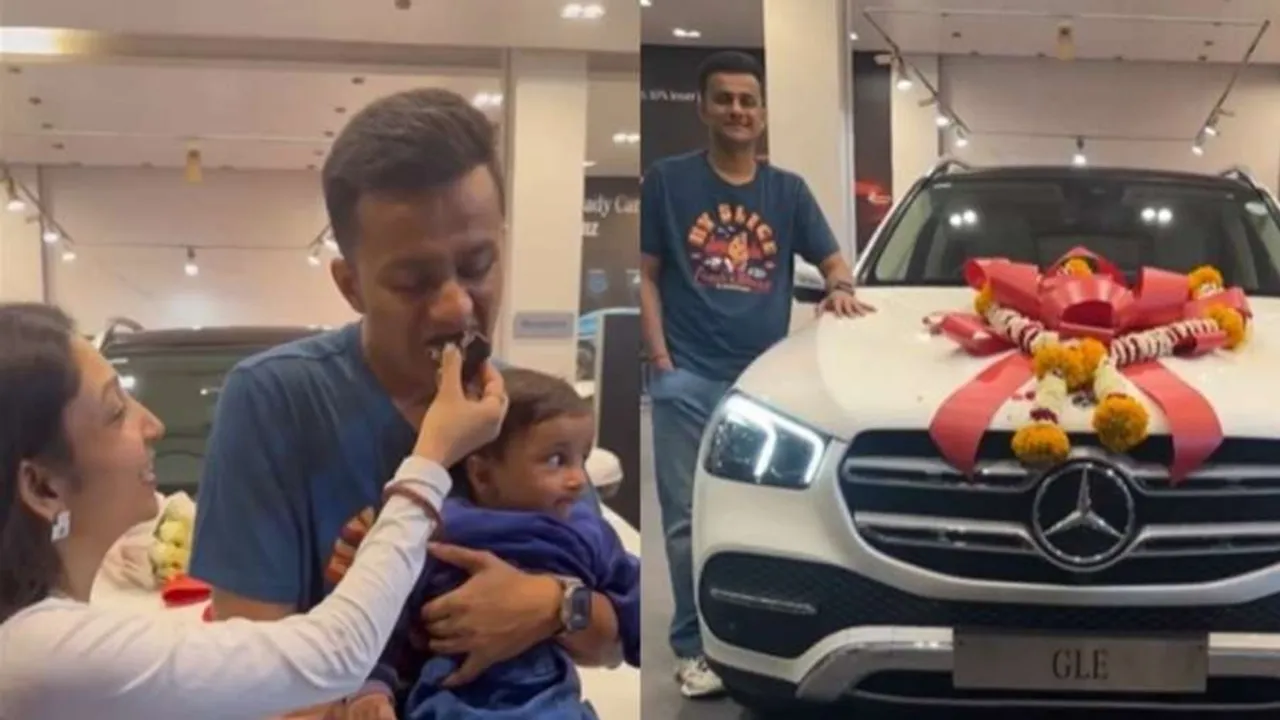 Prafull Billore, Prafull Billore bought Mercedes car, Viral video, Viral on instagram, OMG Video, instagram reels, instagram, google trends, trending news, today trending news, MBA Chai wala ,