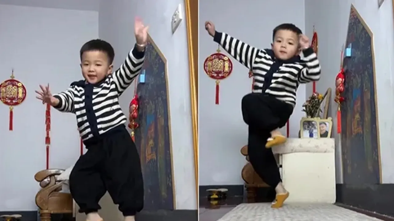 Shah Rukh Khan, Aankhein Khuli, Mohabbatein, viral video, Dance, Little Boy, chinese boy, viral