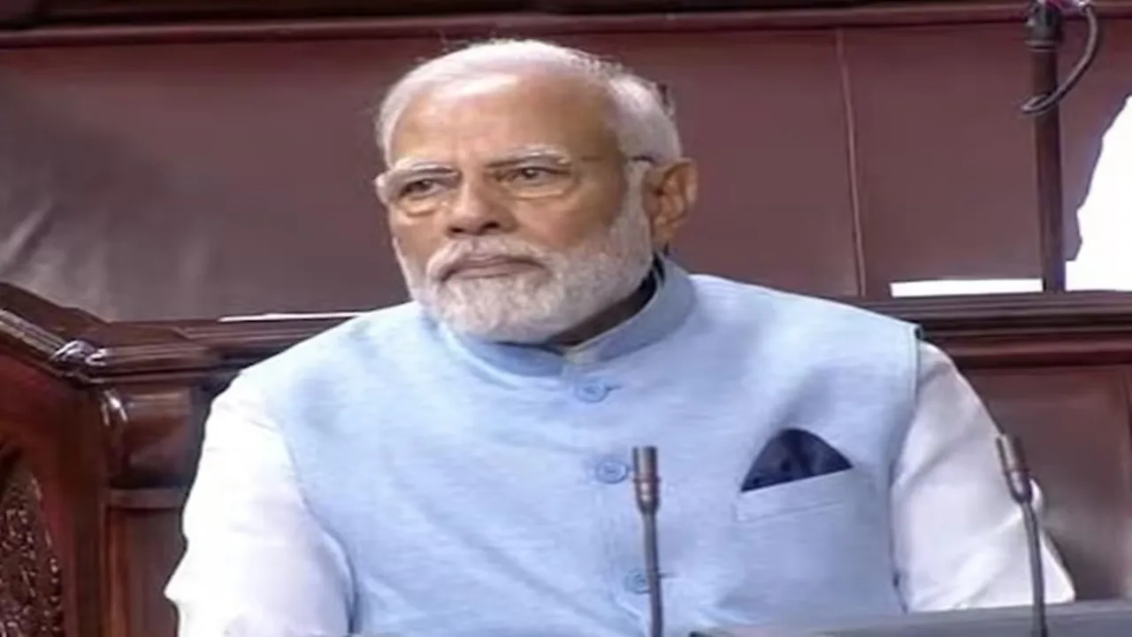 PM Modi, Blue Jacket, Climate Change, Environment, PM Modi In Parliament, Lok Sabha, Plastic Bottles Recycling,"