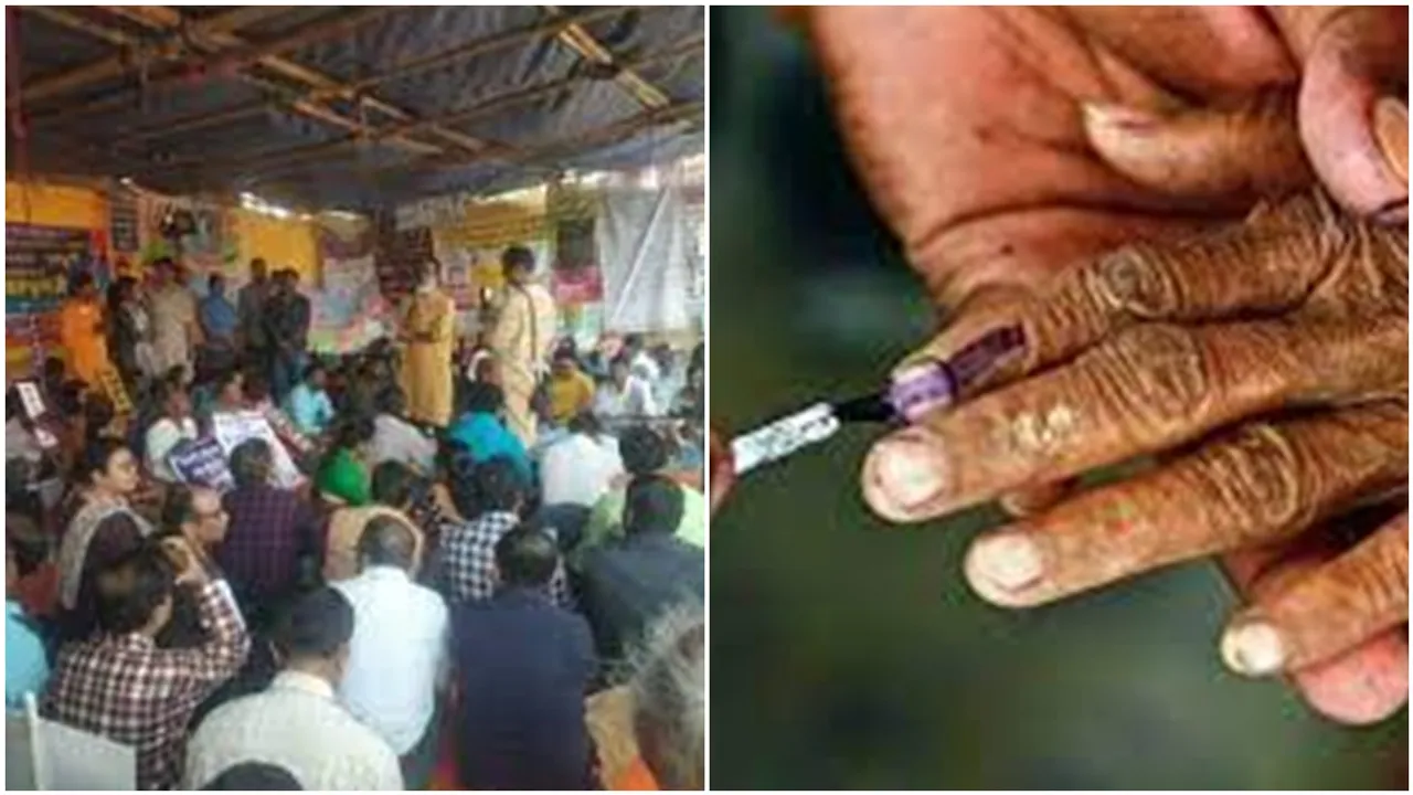 govt workers has threatened not to work in the panchayat polls if they don't get DA