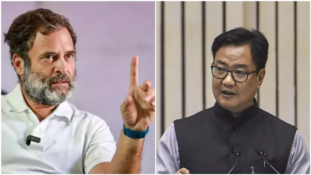 Kiren Rijijju, Rahul Gandhi, Rahul Gandhi Parliament, Congress Hindenburg Parliament, Congress Adani, Congress Rahul Gandhi Kiren Rijijju, Indian Express India news