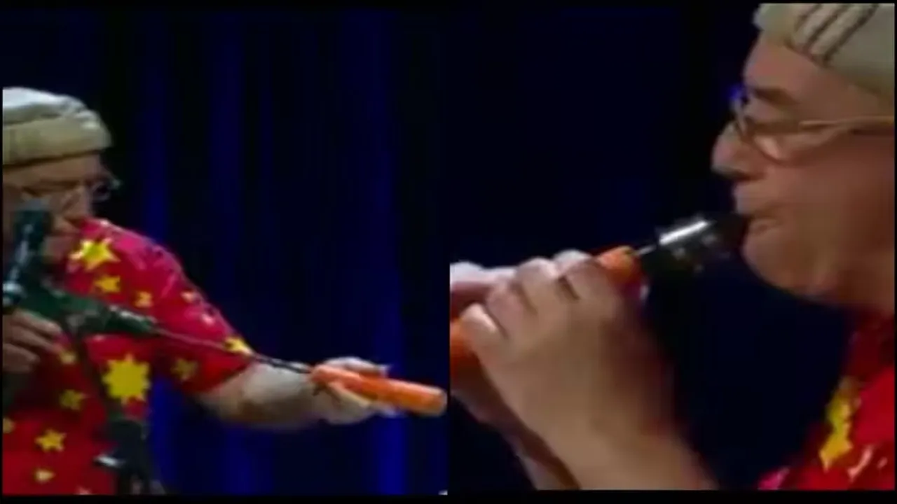"trending Video,viral video, Viral Shehnai Video, Viral Ajab Gajab Video, Hatke Video, Musical Instrument Made From Vegetable, Trending Musical Instrument Video, Viral Music, Viral Australian Musician,