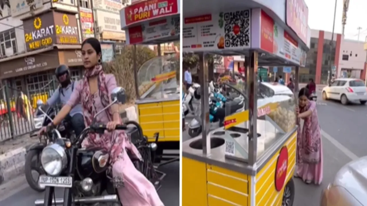 btech, btech graduate, btech pani puri wali, pani puri wali, tilak nagar, delhi, pani puri stall, pani puri business, viral business, trending pani puri wali, golgappa stall, btech graduate sells pani puri"