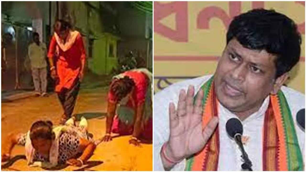 sukanta criticize police report regarding women crawling prob