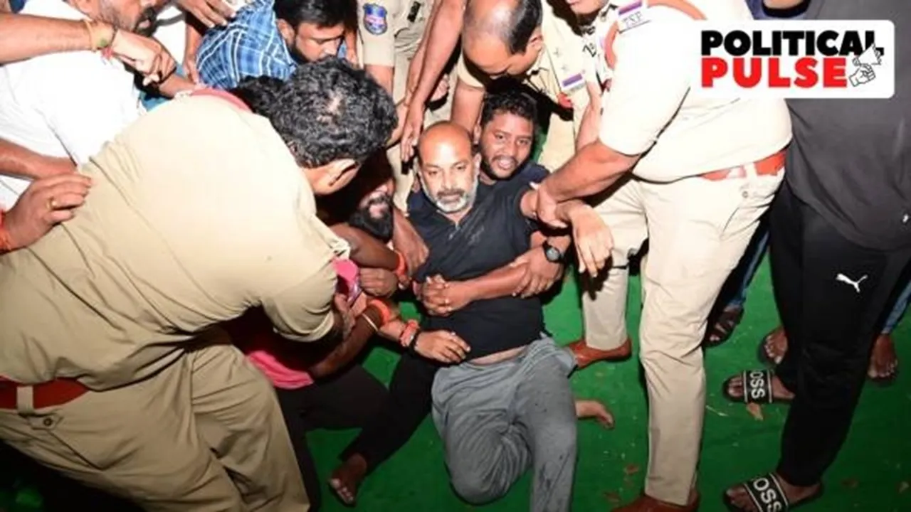 Midnight arrest of Telangana BJP chief