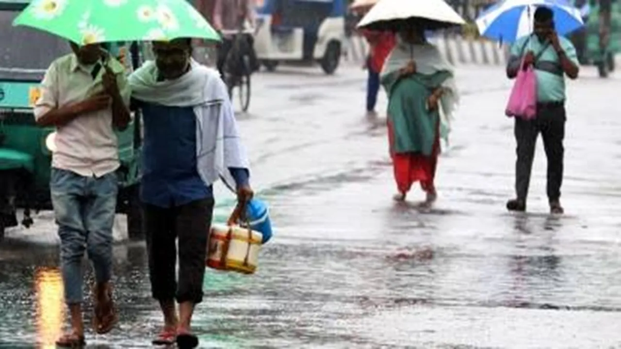 chances of rainfall in several district of bengal