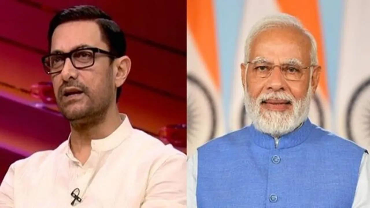 mann ki baat, narendra modi, aamir Khan, national conclave on mann ki baat @100, vice president jagdeep dhankar, union minister for information and broadcasting anurag thakur, prime minister's monthly radio programme, communication with citizens, important issues, suggestions and thoughts, leading by communication, bollywood star, connecting with people, jan andolan