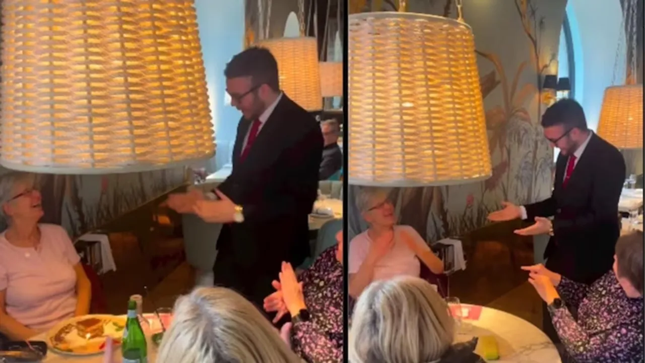 viral video, specially-abled, specially-abled guest, waiter heartwarming video",